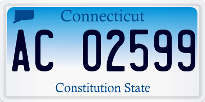 CT license plate AC02599