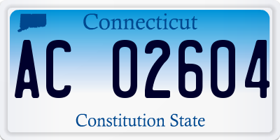 CT license plate AC02604