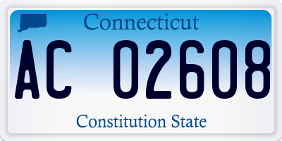 CT license plate AC02608