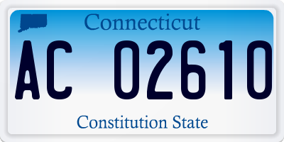 CT license plate AC02610