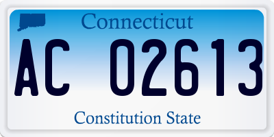 CT license plate AC02613