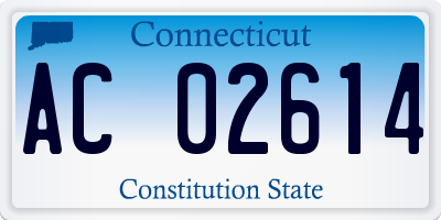 CT license plate AC02614