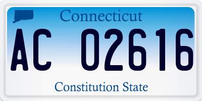 CT license plate AC02616