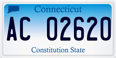 CT license plate AC02620