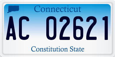 CT license plate AC02621