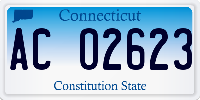 CT license plate AC02623