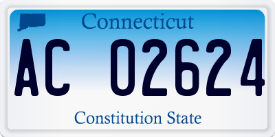 CT license plate AC02624