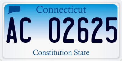 CT license plate AC02625