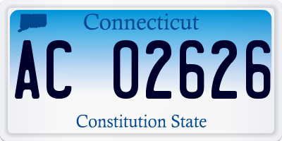 CT license plate AC02626