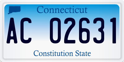 CT license plate AC02631