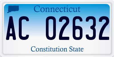 CT license plate AC02632