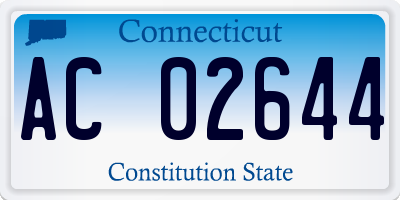 CT license plate AC02644