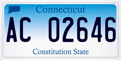 CT license plate AC02646