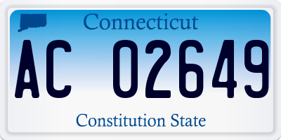 CT license plate AC02649