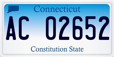 CT license plate AC02652