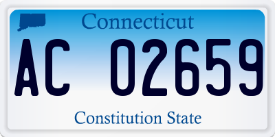 CT license plate AC02659