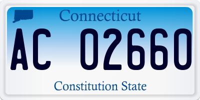 CT license plate AC02660