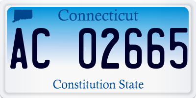 CT license plate AC02665