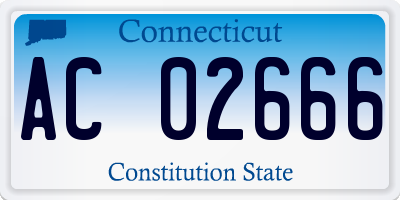 CT license plate AC02666