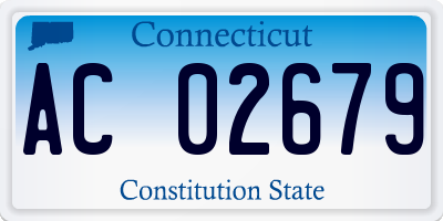 CT license plate AC02679