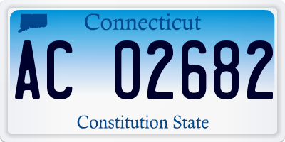 CT license plate AC02682