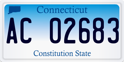 CT license plate AC02683