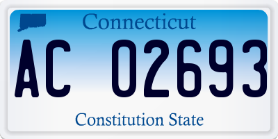 CT license plate AC02693