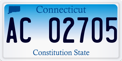 CT license plate AC02705