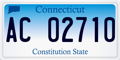 CT license plate AC02710