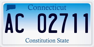 CT license plate AC02711