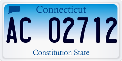 CT license plate AC02712