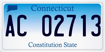 CT license plate AC02713