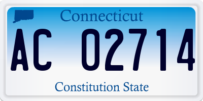 CT license plate AC02714