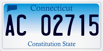 CT license plate AC02715