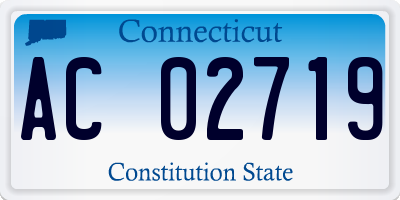 CT license plate AC02719