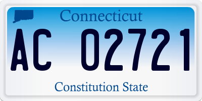 CT license plate AC02721