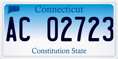 CT license plate AC02723