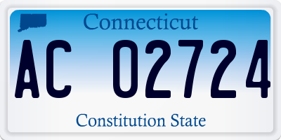 CT license plate AC02724