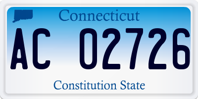 CT license plate AC02726