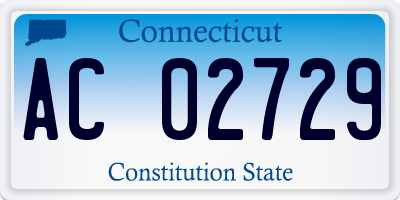 CT license plate AC02729