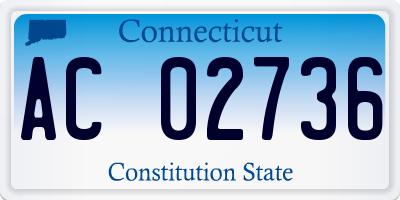 CT license plate AC02736