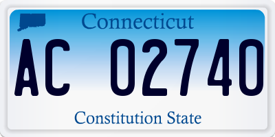 CT license plate AC02740