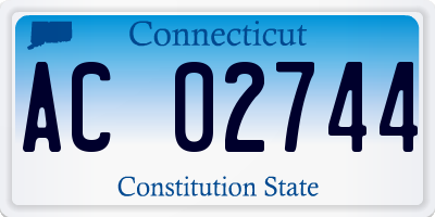 CT license plate AC02744