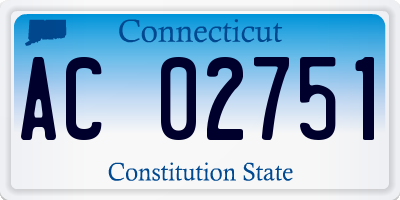 CT license plate AC02751