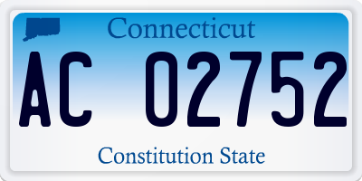 CT license plate AC02752