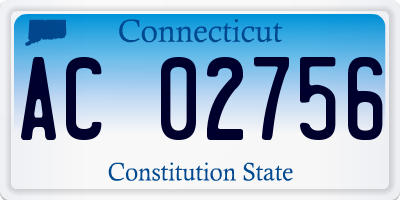 CT license plate AC02756