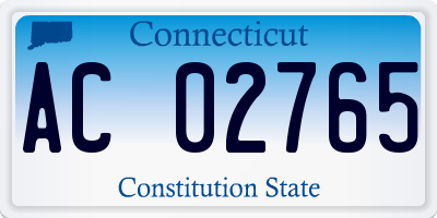 CT license plate AC02765