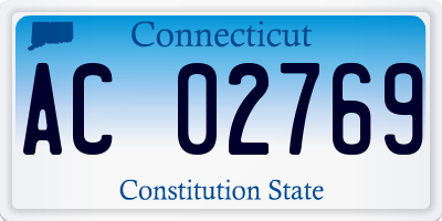 CT license plate AC02769