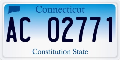 CT license plate AC02771