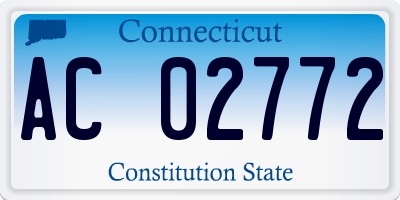 CT license plate AC02772